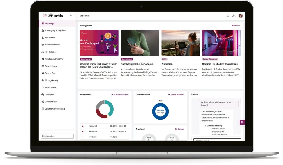 Umantis HR-Core (mit neuer KI-Funktion)